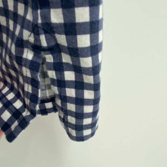 Draper James Lands End Navy Blue White Gingham Checkered Shift Dress Size Large - Picture 9 of 12